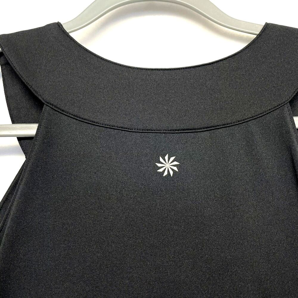 Athleta Womens Dress Size Small Black Dress Sleeveless Built in Bra - Picture 3 of 6